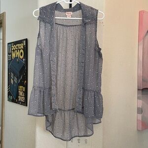 Mossimo Supply Co. Gray Patterned Top